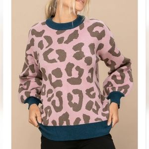ODDY Animal Print Sweater